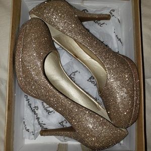 Glitter high heels